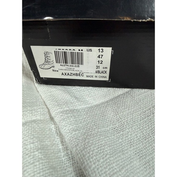 Nortiv8 Mens Snow Boots 170390-M Brown Black Waterproof Insulated Size 13 - Picture 2 of 6